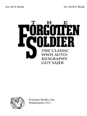 the forgotten soldier book